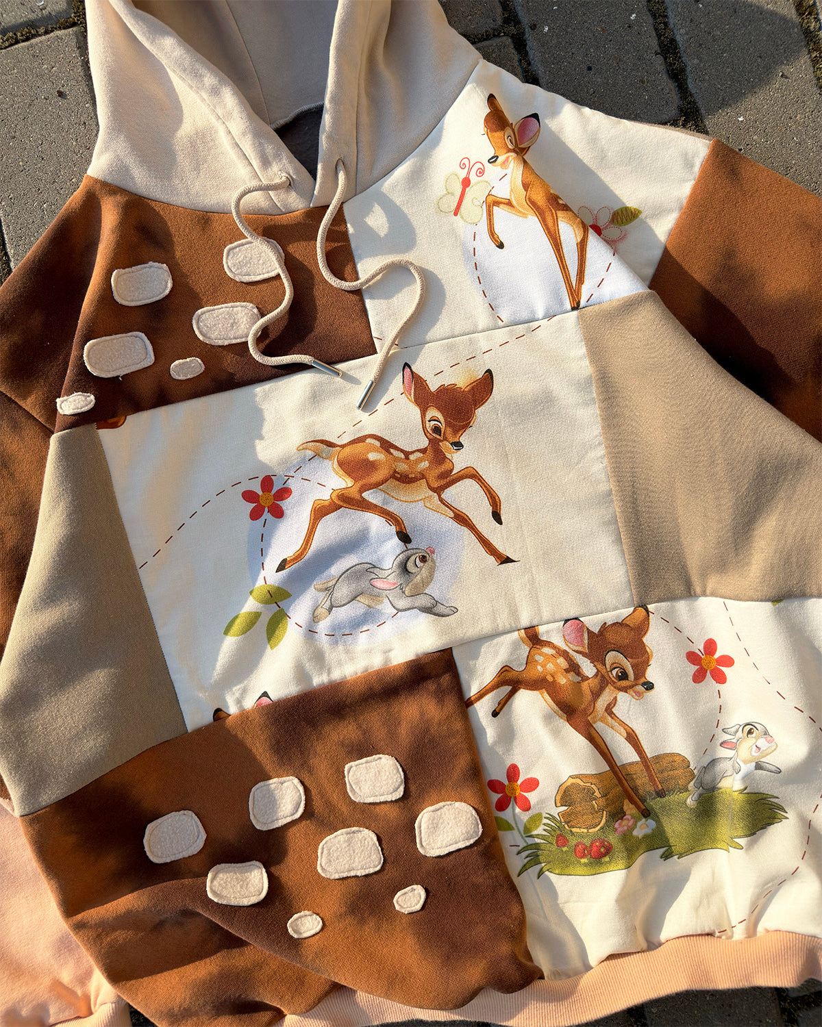 'ONCE UPON A FOREST' PATCHWORK HOODIE (M)