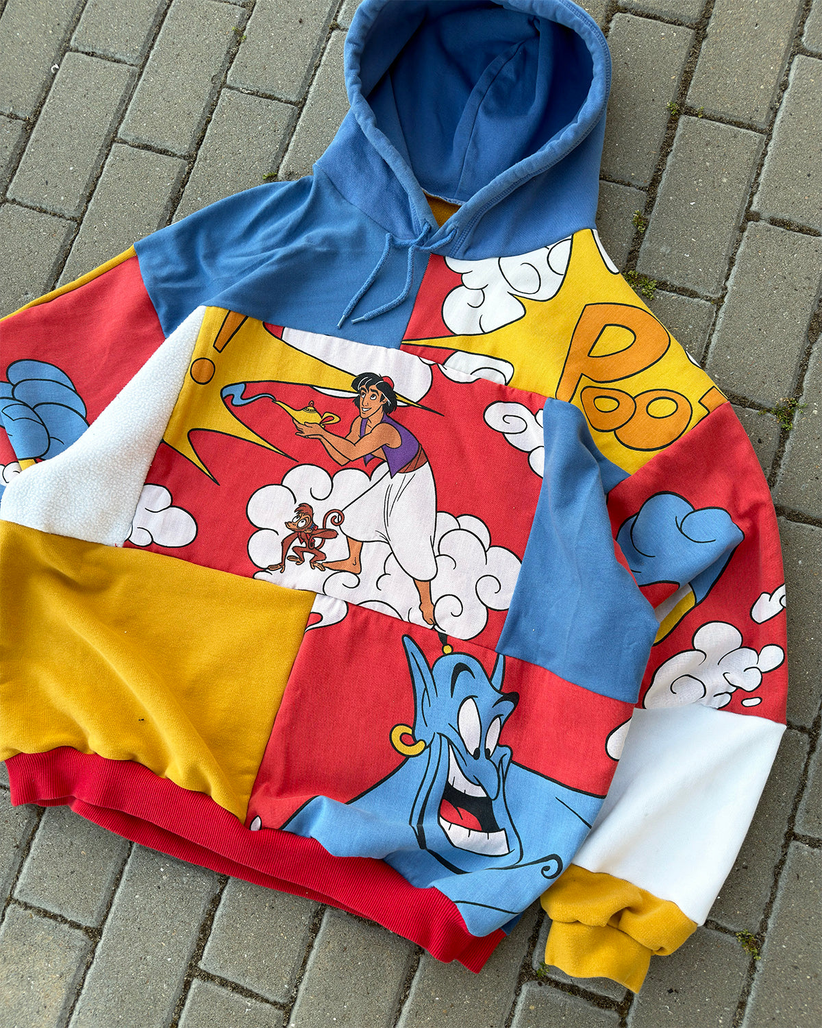 'FRIEND LIKE ME' PATCHWORK HOODIE (XXL)