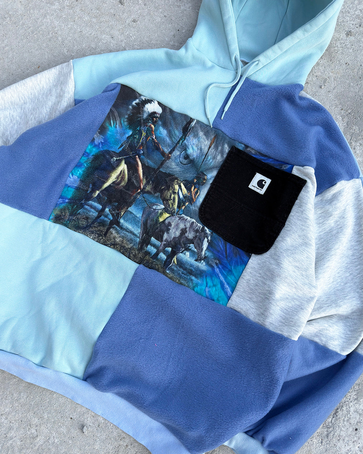 'PATCHWORK' HOODIE (XL)