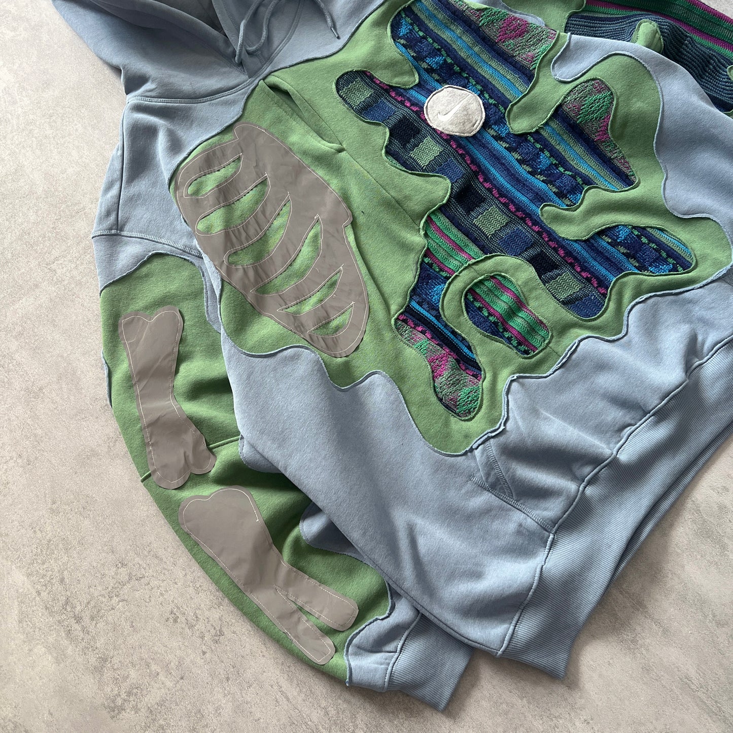 'BONES' REFLECTIVE HOODIE (XL)