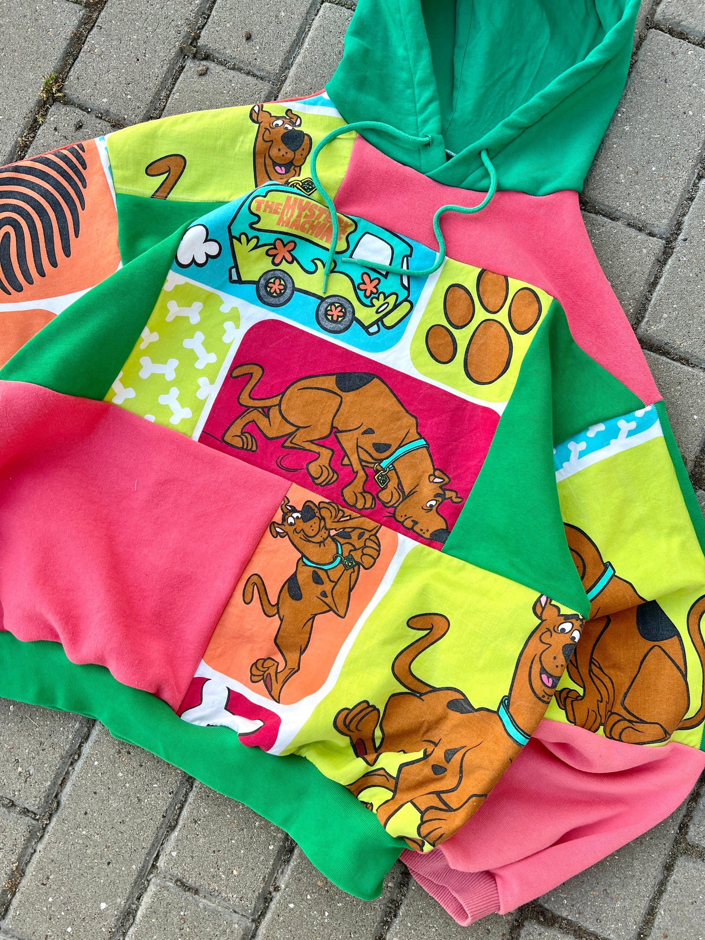 'SCOOBY' PATCHWORK HOODIE (M)