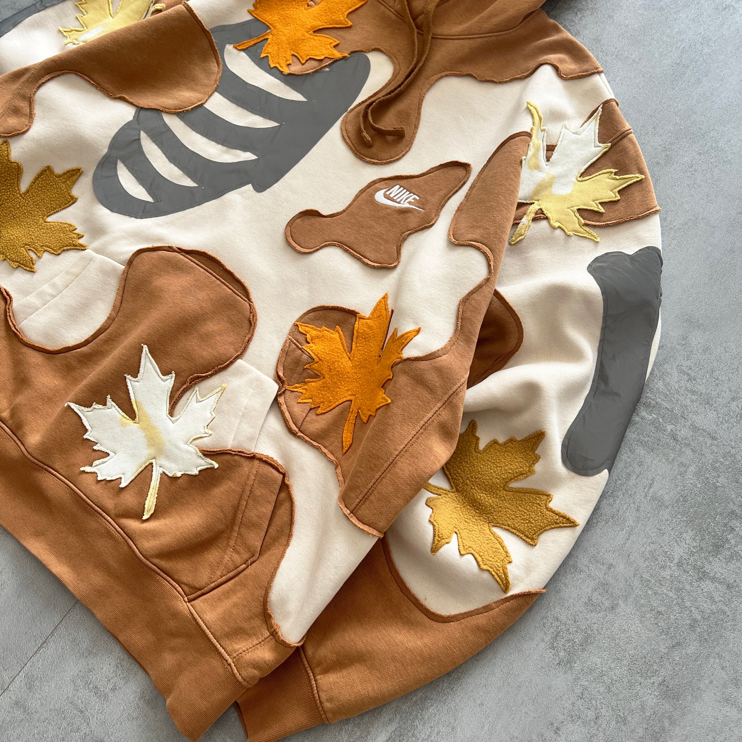'BONES & LEAFS' REFLECTIVE HOODIE (XL)
