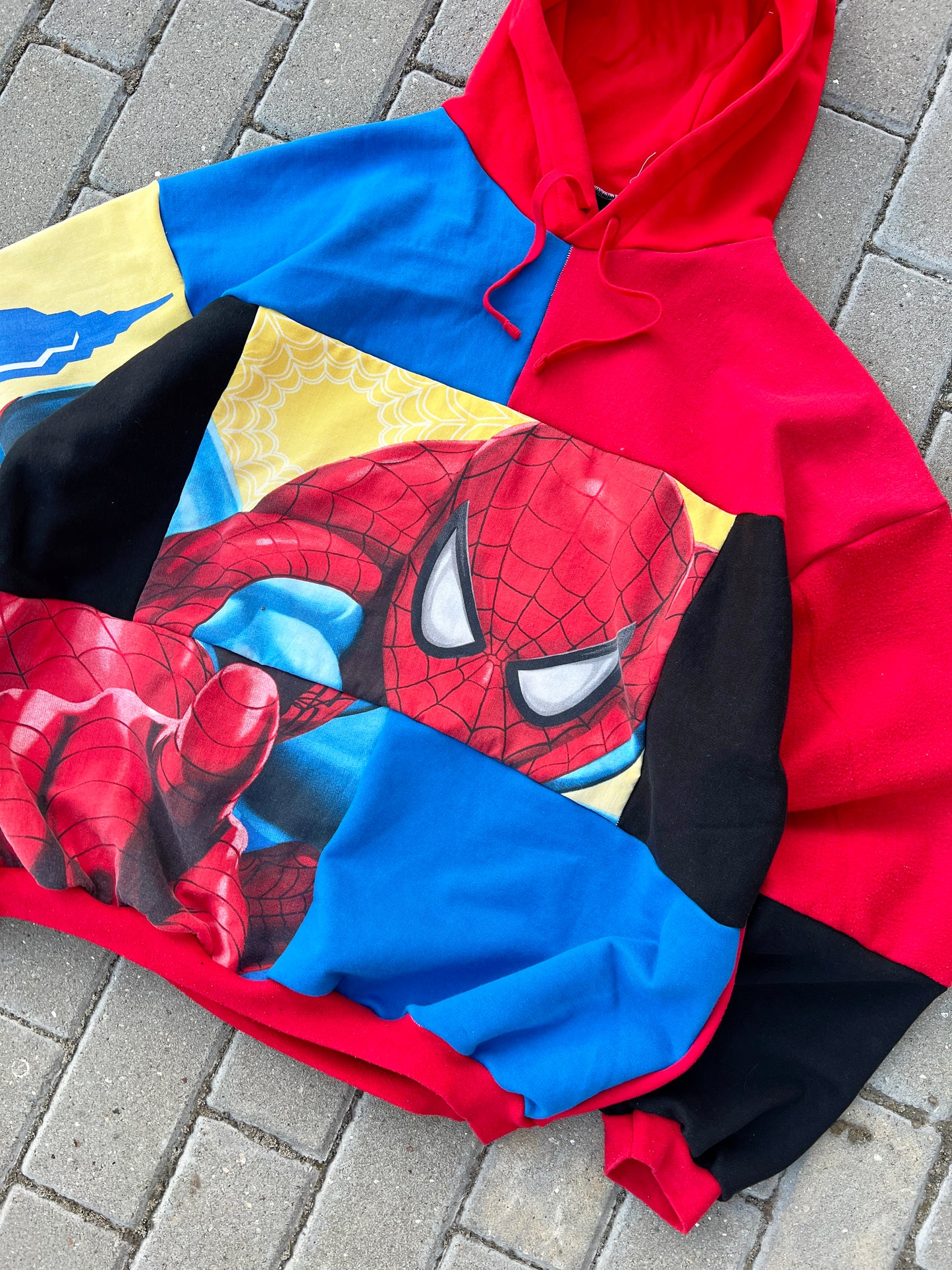 'SPIDEY' PATCHWORK HOODIE (XXL)