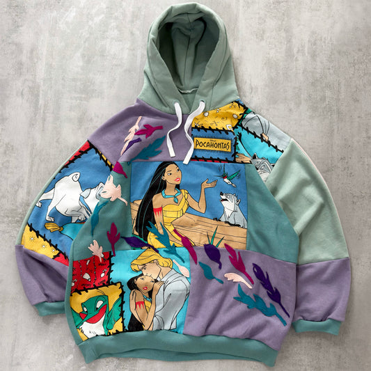 'POCAHONTAS' PATCHWORK HOODIE (L)
