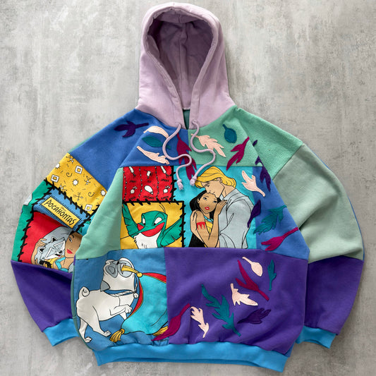 'POCAHONTAS' PATCHWORK HOODIE (L)