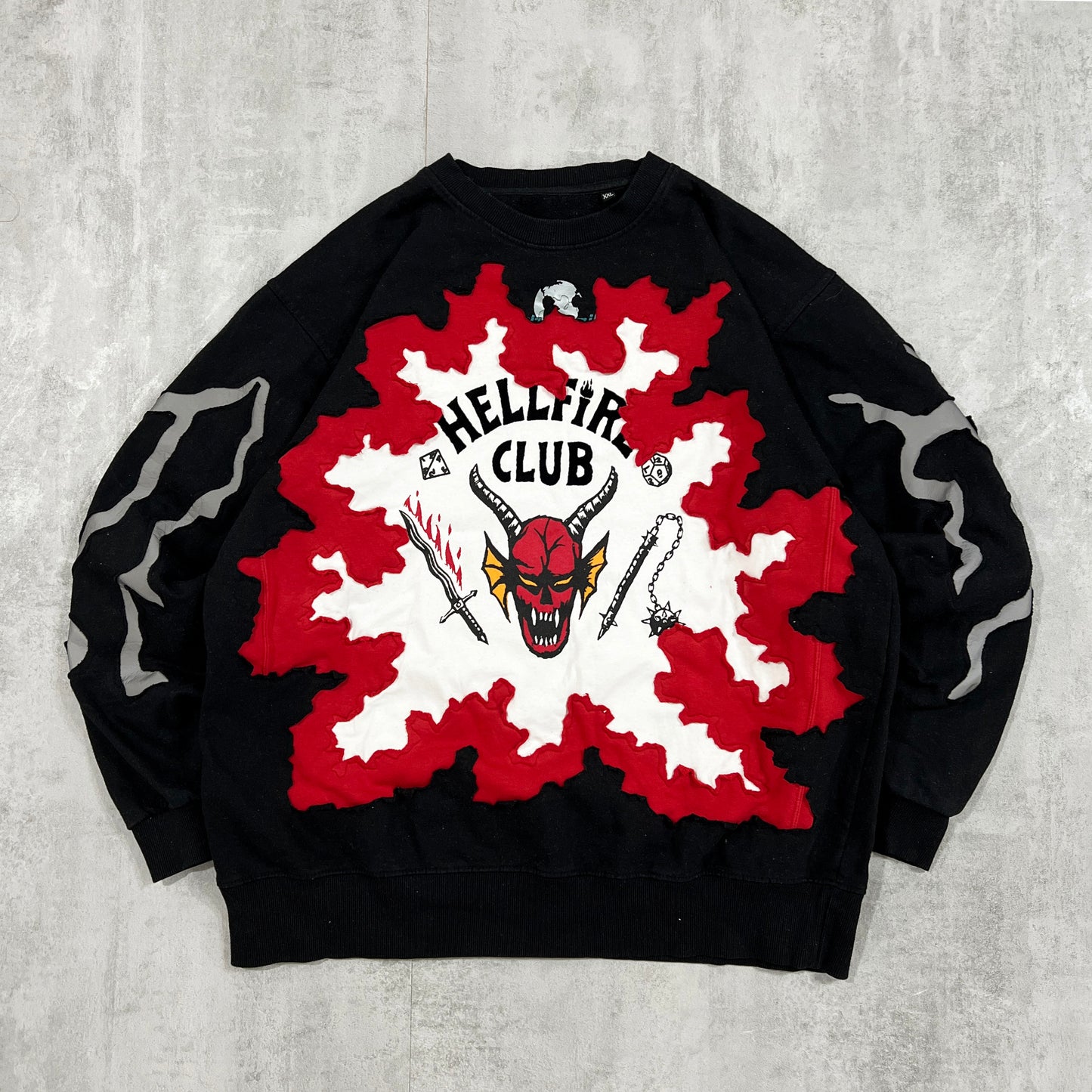 'HELLFIRE CLUB' REFLECTIVE SWEATSHIRT (XL)