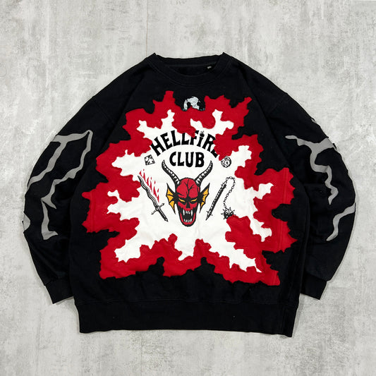 'HELLFIRE CLUB' REFLECTIVE SWEATSHIRT (XL)
