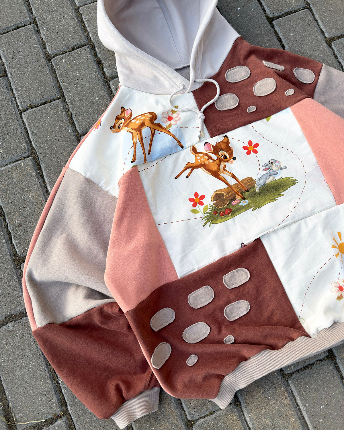 'ONCE UPON A FOREST' PATCHWORK HOODIE (XL)