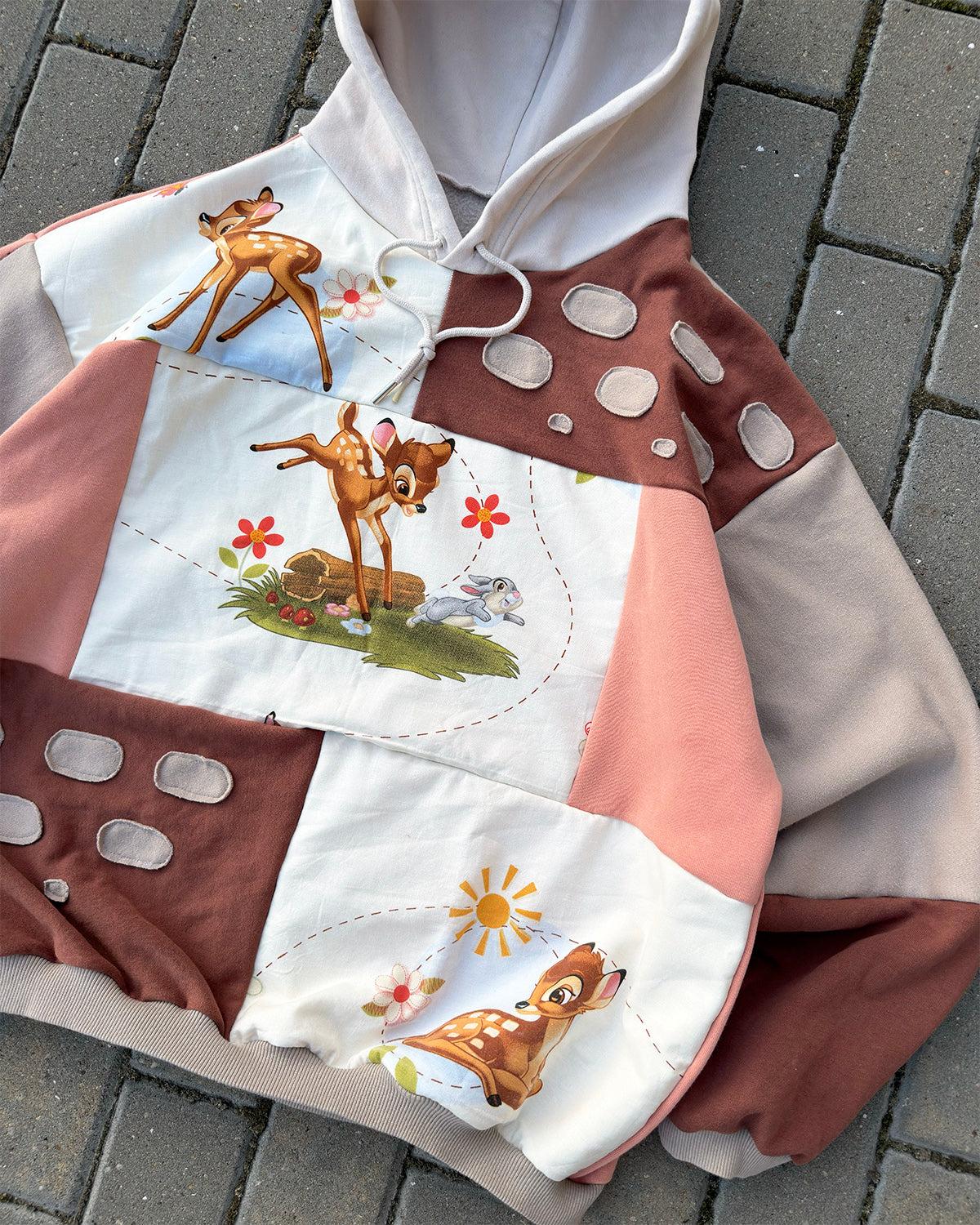 'ONCE UPON A FOREST' PATCHWORK HOODIE (XL)