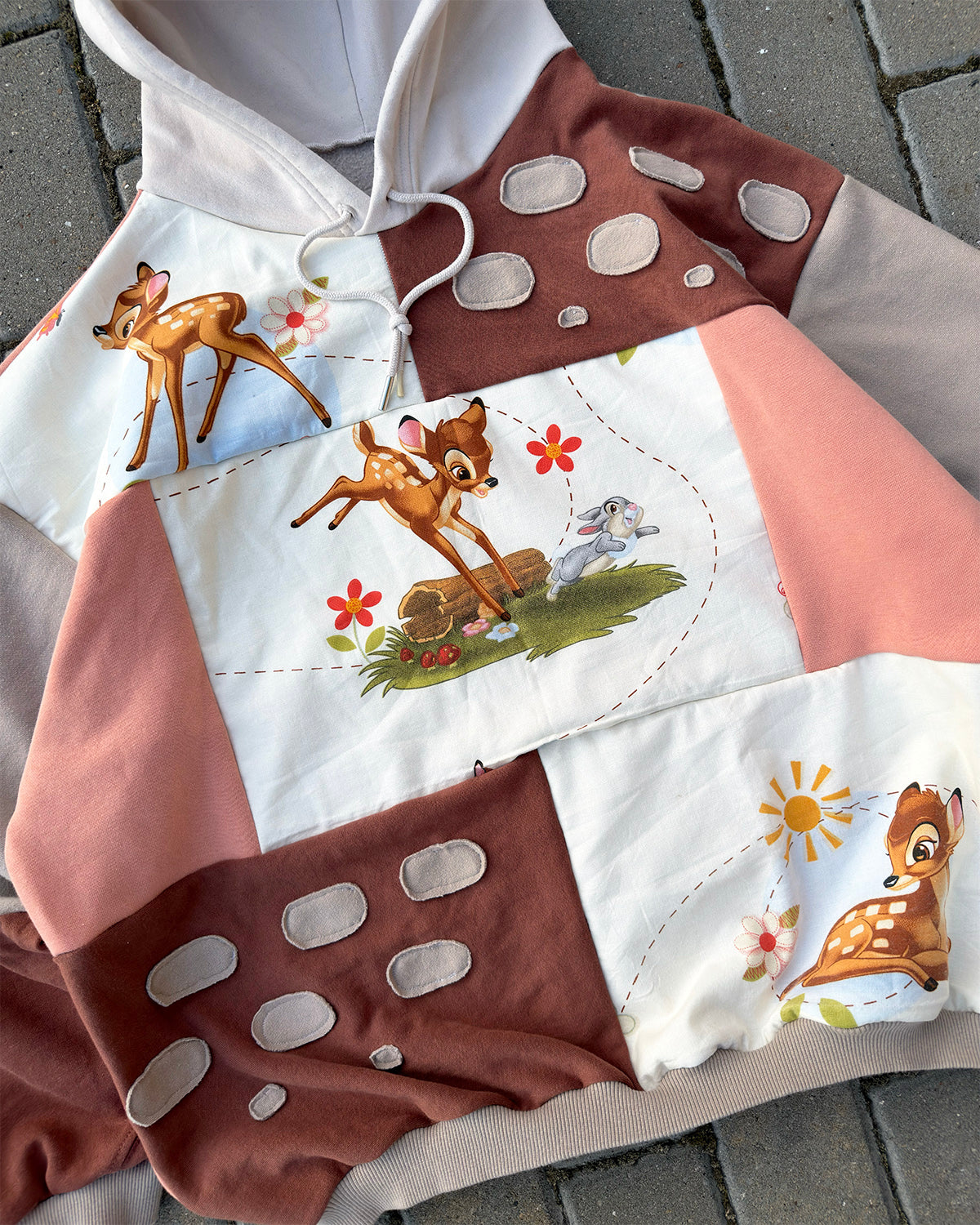 'ONCE UPON A FOREST' PATCHWORK HOODIE (XL)