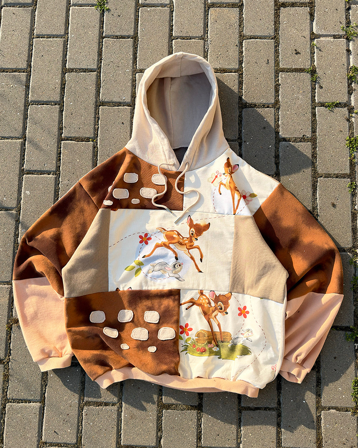 'ONCE UPON A FOREST' PATCHWORK HOODIE (M)
