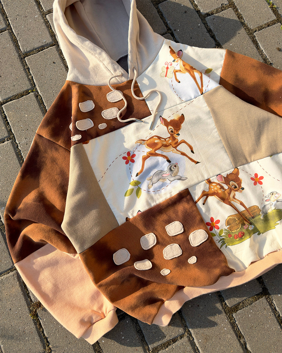 'ONCE UPON A FOREST' PATCHWORK HOODIE (M)