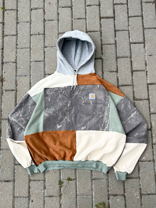 'PATCHWORK' HOODIE (XL)