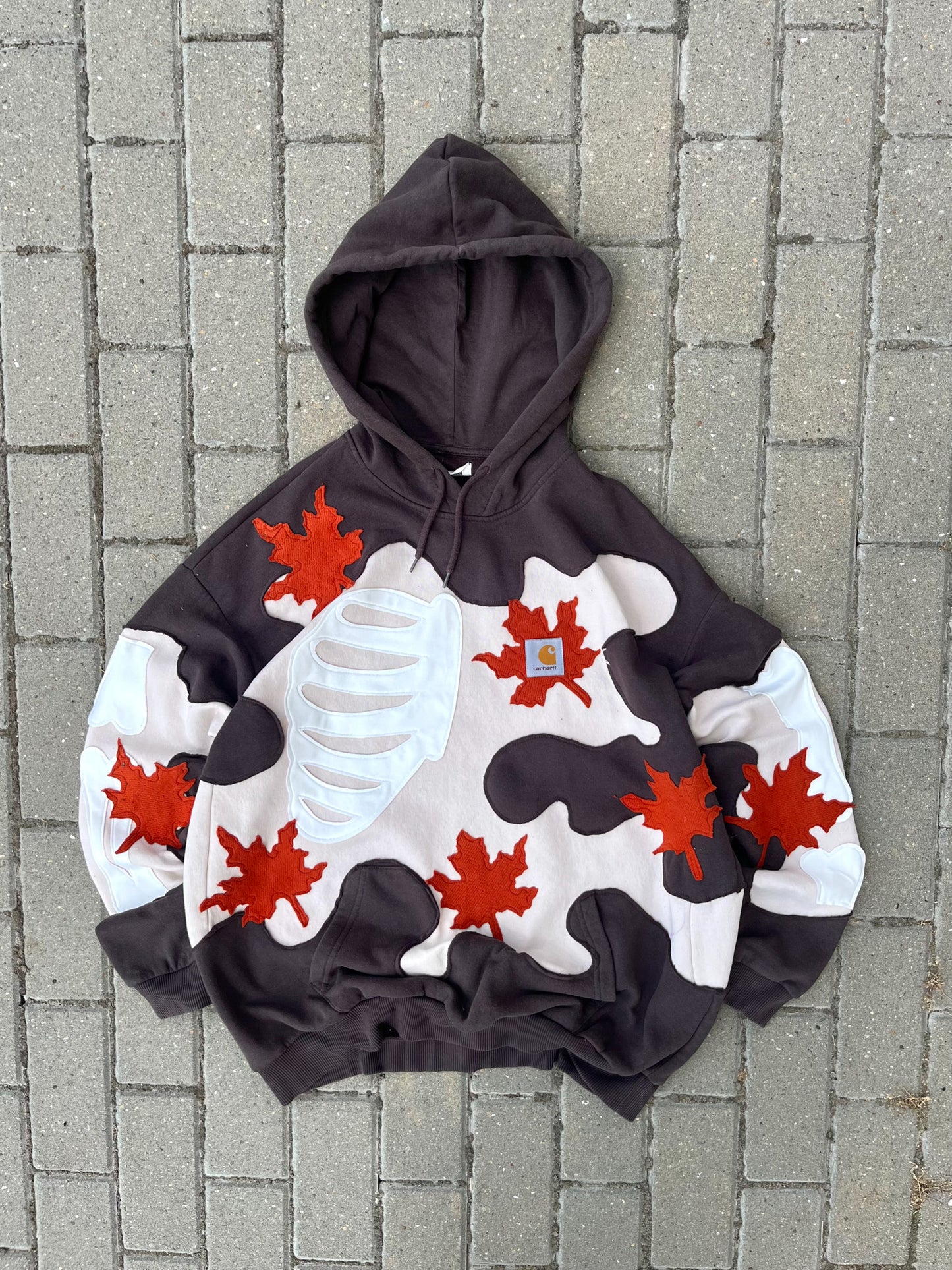 'LEAVES' HOODIE (L)