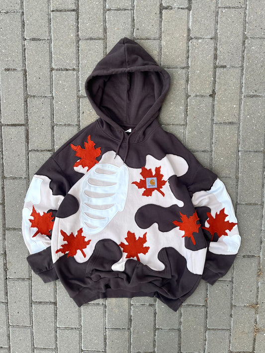 'LEAVES' HOODIE (L)