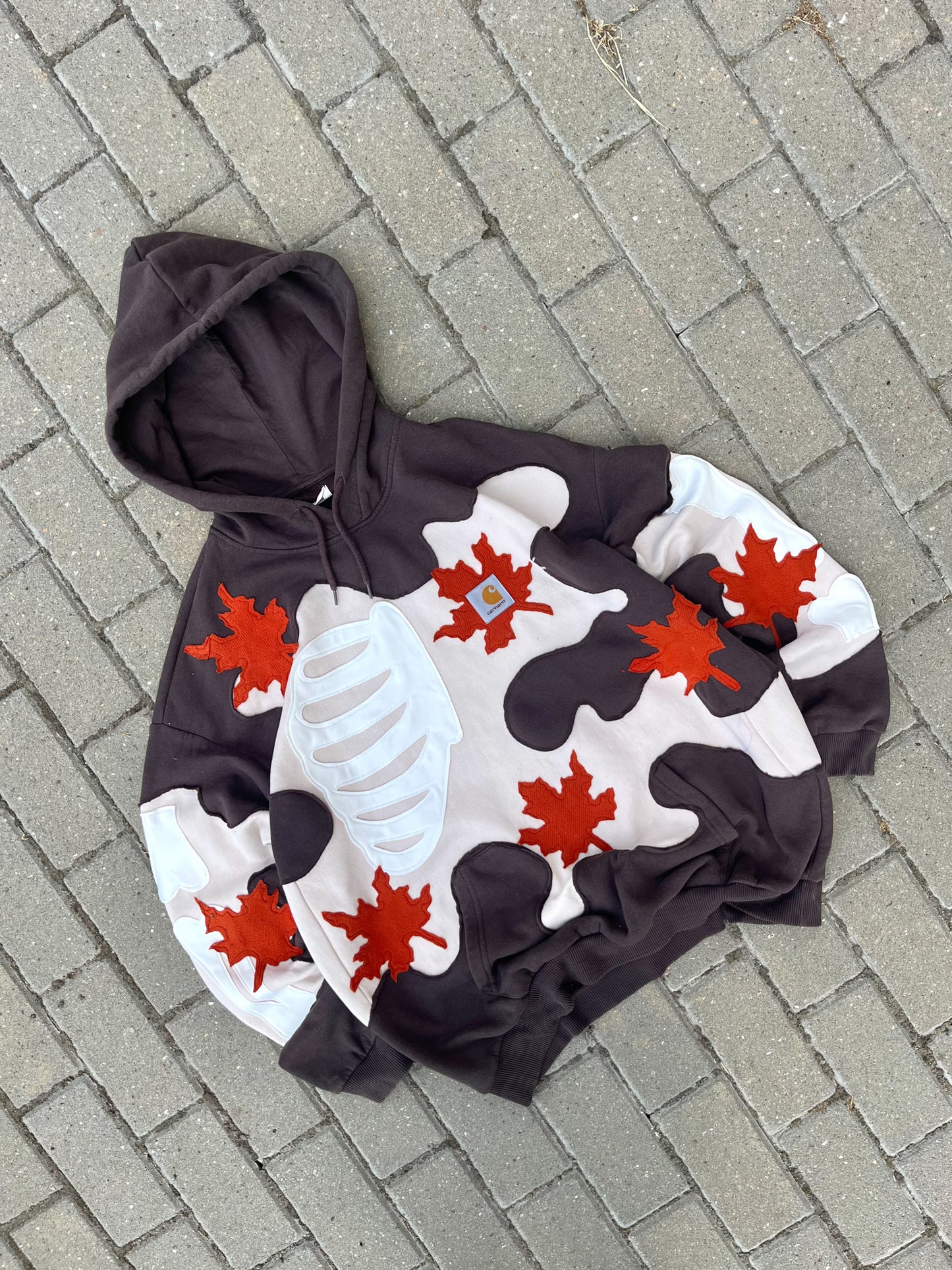 'LEAVES' HOODIE (L)
