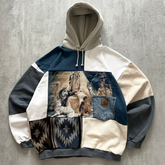 'PATCHWORK' HOODIE (XXL)