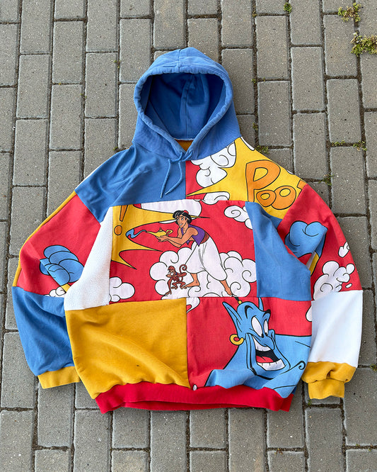 'FRIEND LIKE ME' PATCHWORK HOODIE (XXL)