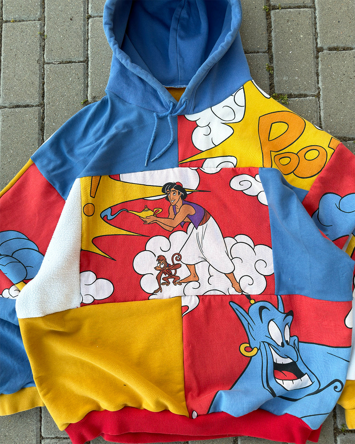 'FRIEND LIKE ME' PATCHWORK HOODIE (XXL)