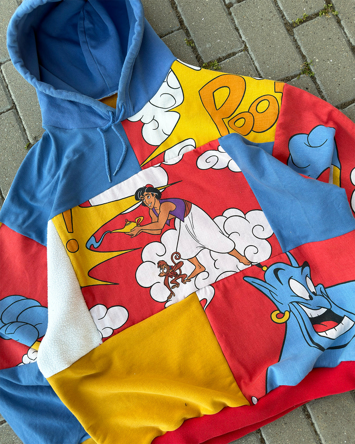 'FRIEND LIKE ME' PATCHWORK HOODIE (XXL)