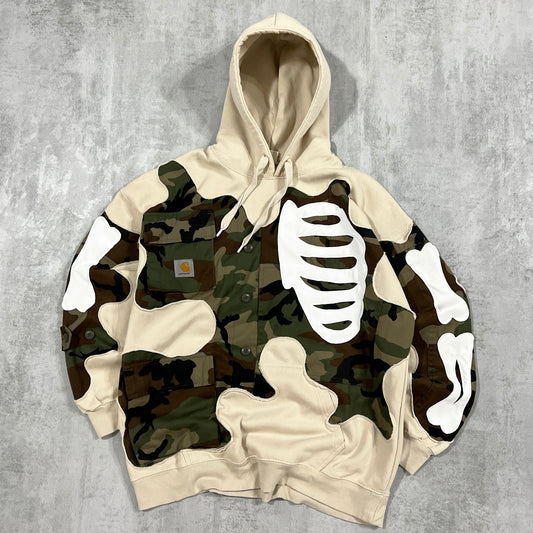 'BONES CAMO' HOODIE (L)