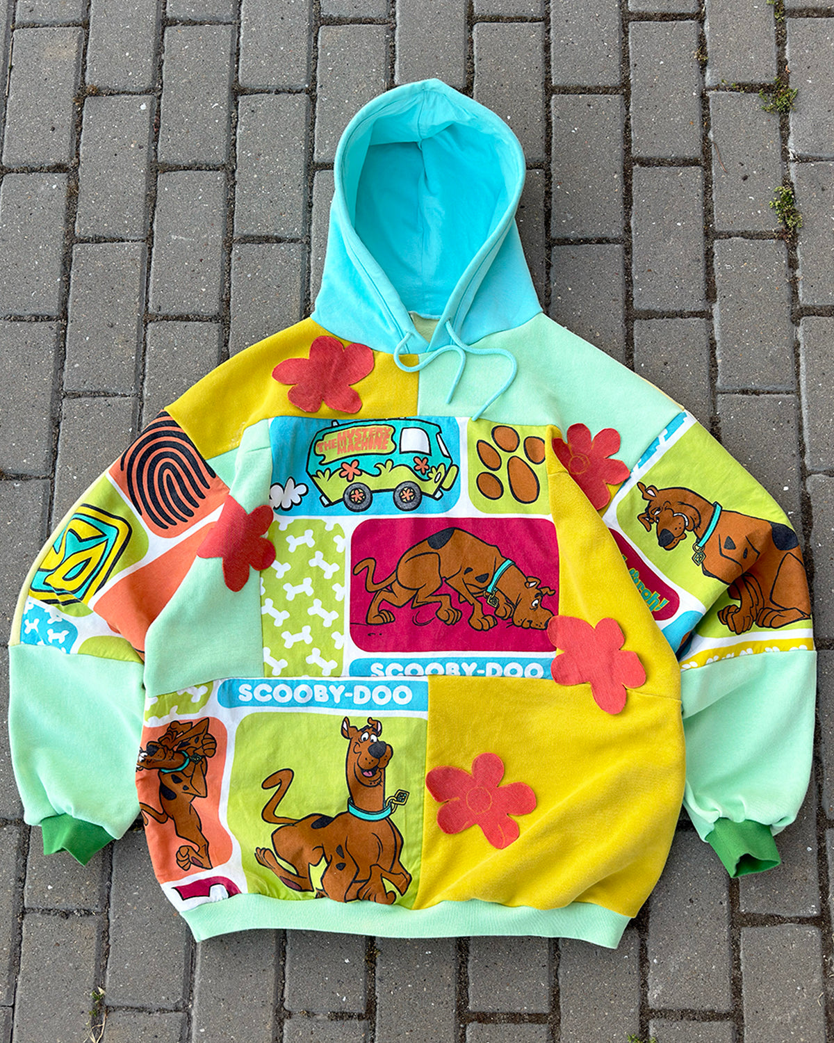 'MYSTERY MACHINE' PATCHWORK HOODIE (XL)