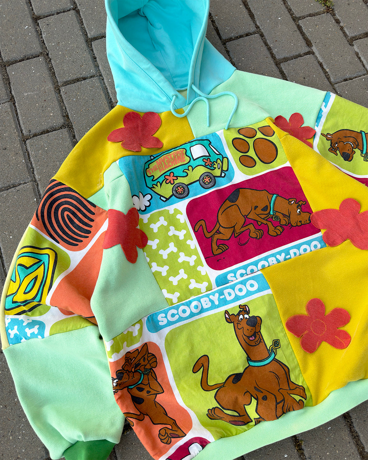 'MYSTERY MACHINE' PATCHWORK HOODIE (XL)