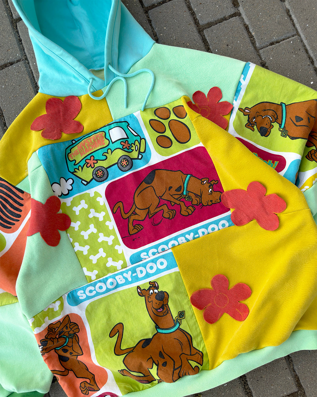 'MYSTERY MACHINE' PATCHWORK HOODIE (XL)