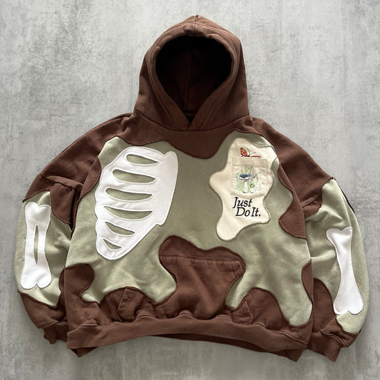 'BONES' HOODIE (w M)