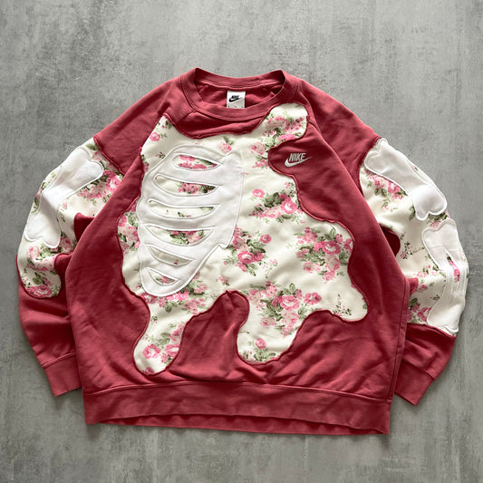 'FLORAL BONES' SWEATSHIRT (w XL)