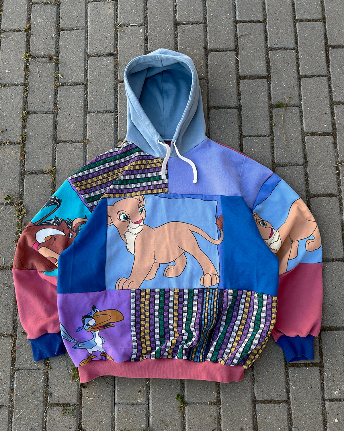 'HAKUNA MATATA' PATCHWORK HOODIE (XXL)