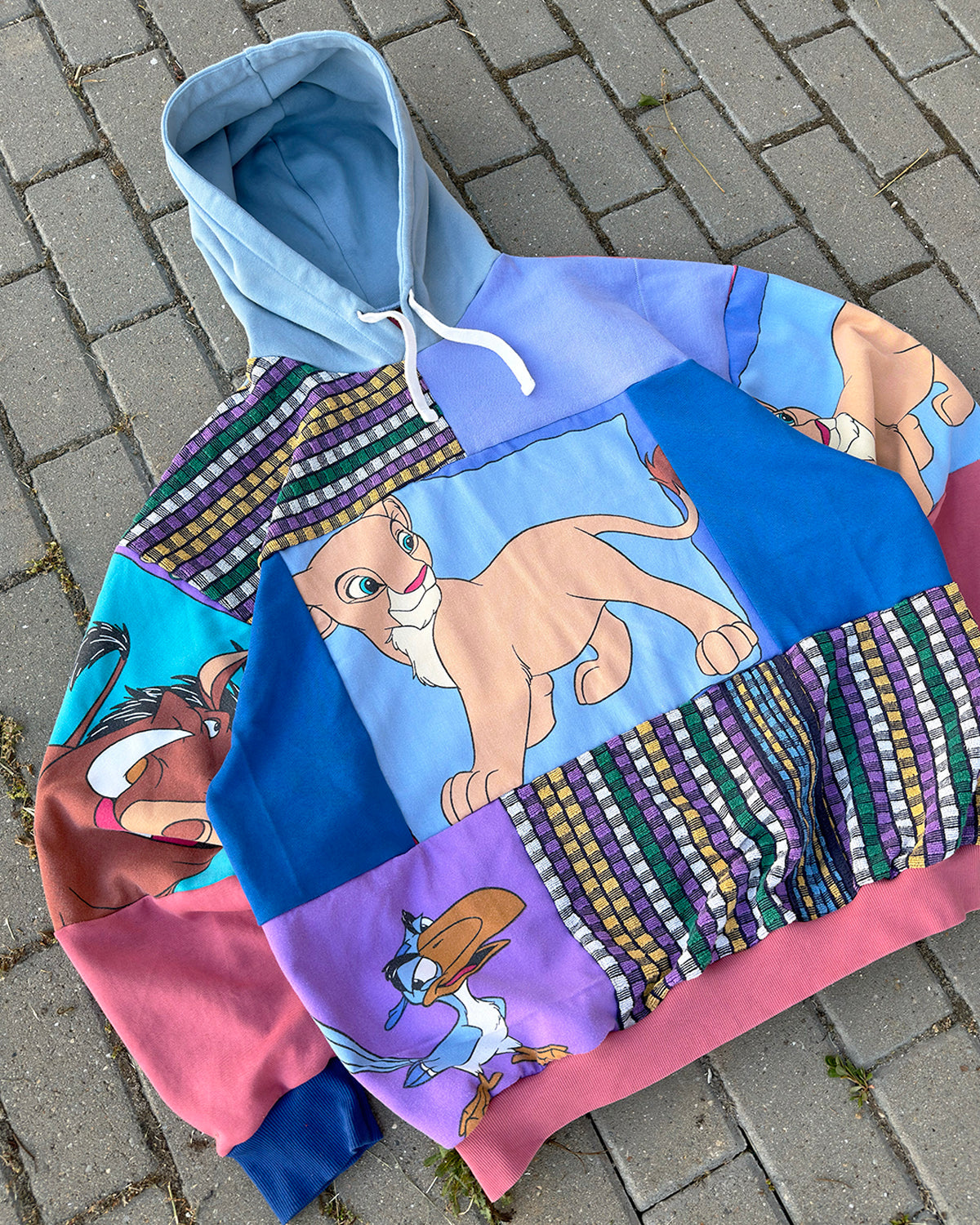 'HAKUNA MATATA' PATCHWORK HOODIE (XXL)