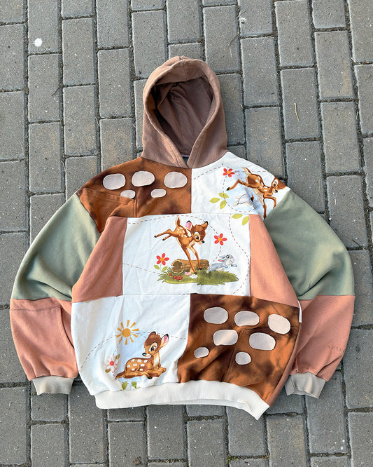 'ONCE UPON A FOREST' PATCHOWRK HOODIE (M)