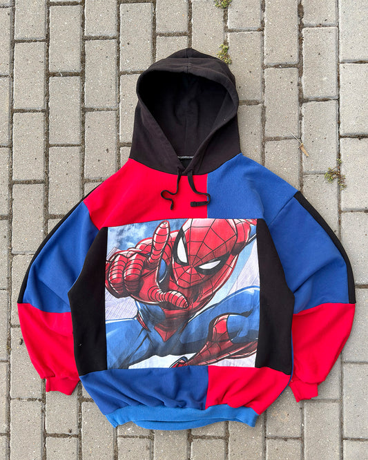 'SPIDEY' REWORKED HOODIE (XL)