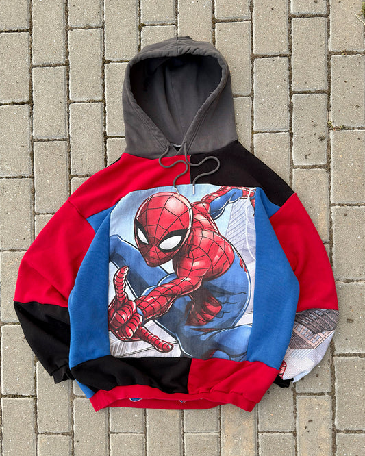 'SPIDEY' REWORKED HOODIE (XL)