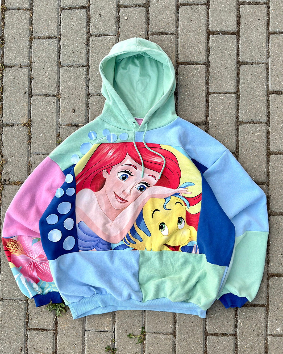 'MERMAID' REWORKED HOODIE (XL)