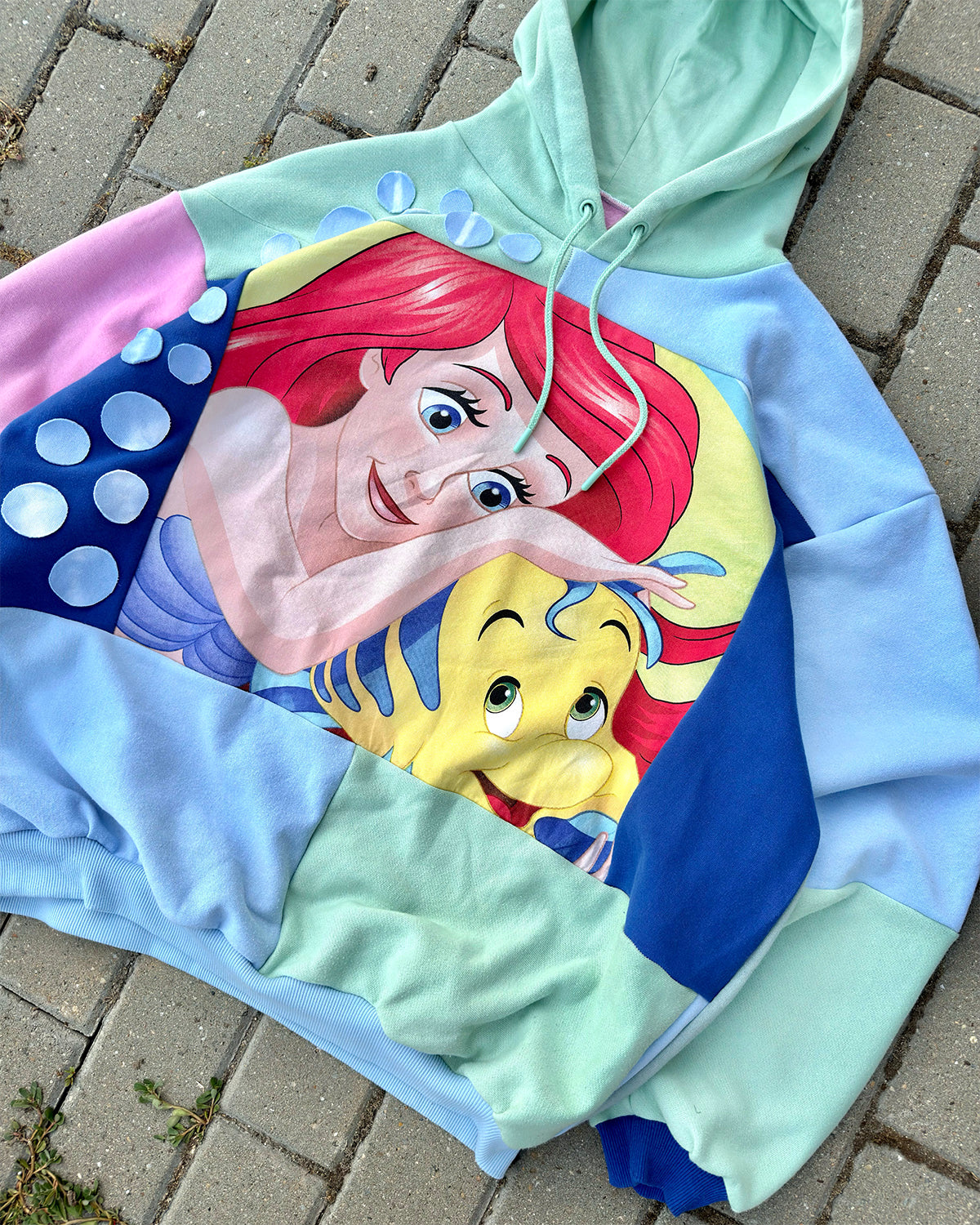 'MERMAID' REWORKED HOODIE (XL)