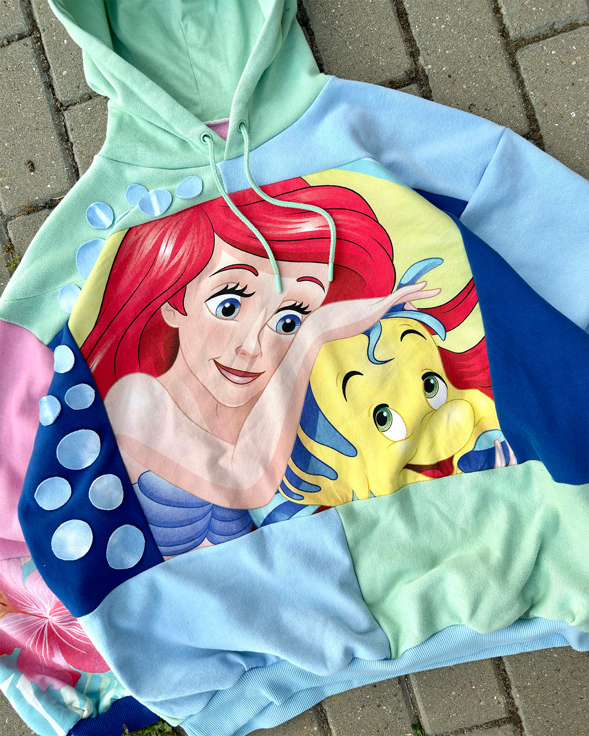 'MERMAID' REWORKED HOODIE (XL)