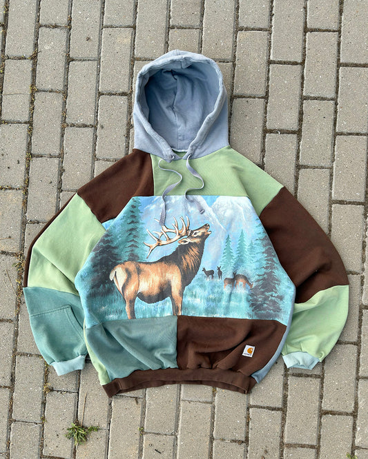 'NATURE' REWORKED HOODIE (XL)