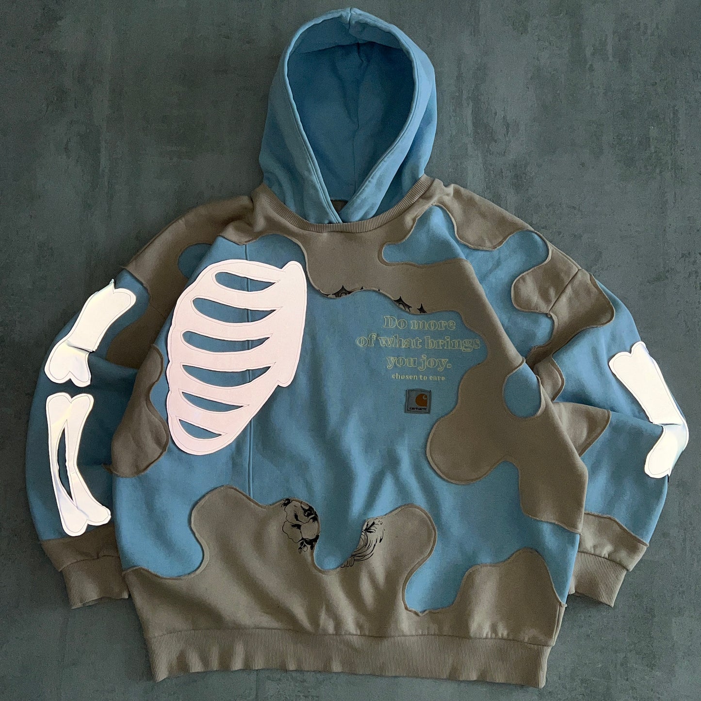 'DO MORE OF WHAT BRINGS YOU JOY' REFLECTIVE HOODIE (XL)