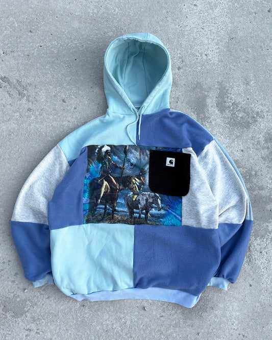 'PATCHWORK' HOODIE (XL)