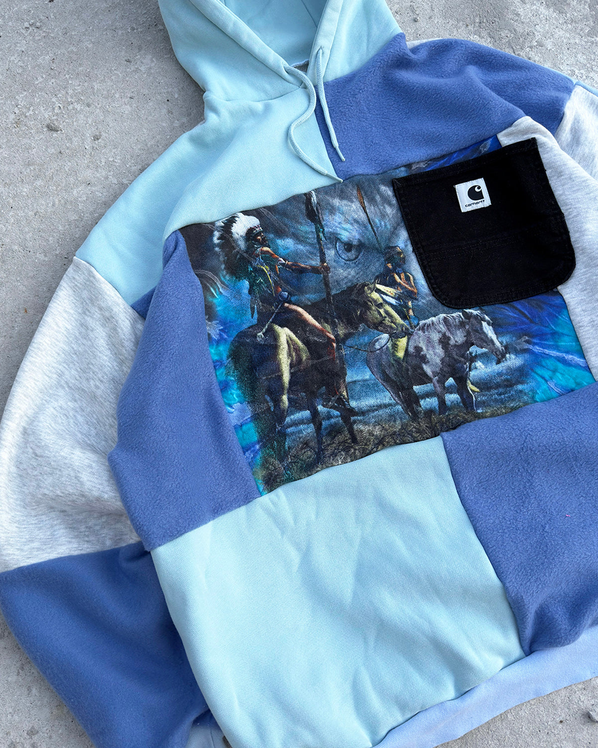 'PATCHWORK' HOODIE (XL)