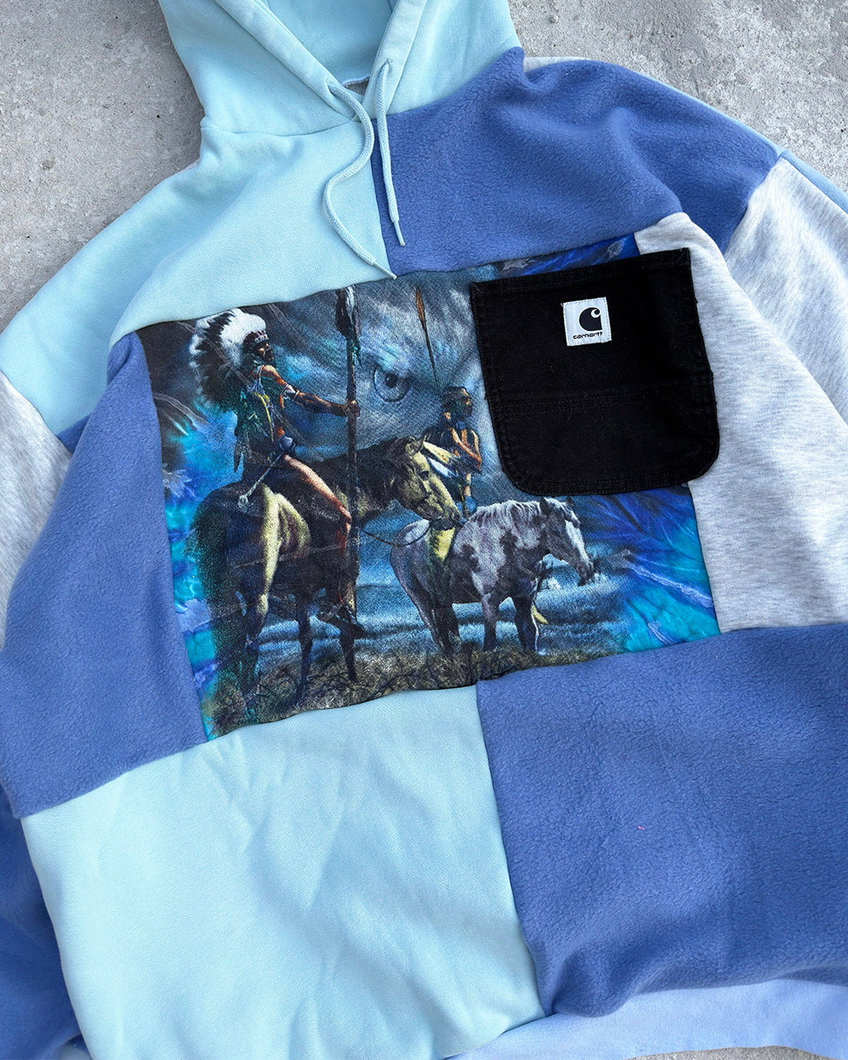 'PATCHWORK' HOODIE (XL)