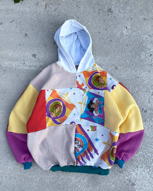 'BELLS OF PARIS' PATCHWORK HOODIE (L)