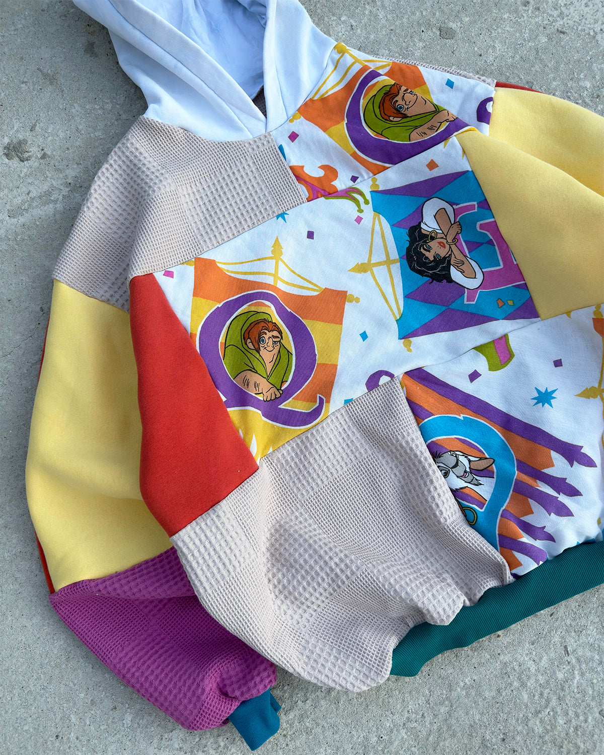 'BELLS OF PARIS' PATCHWORK HOODIE (L)