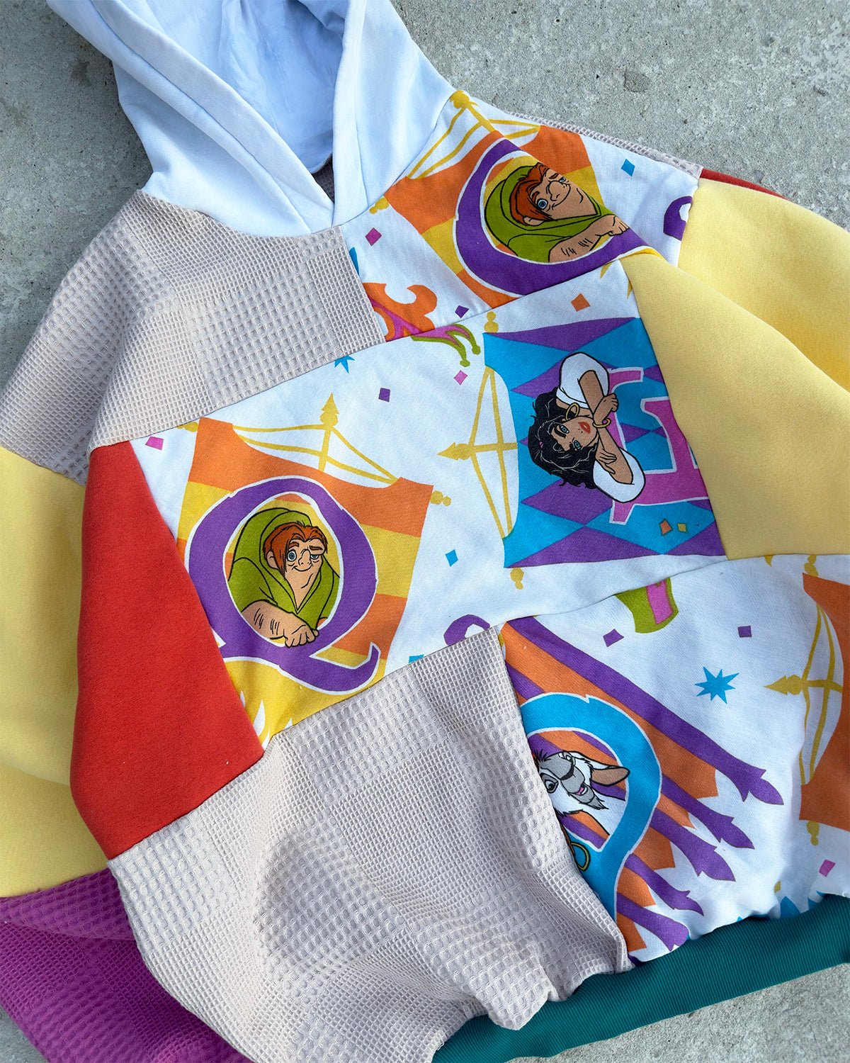 'BELLS OF PARIS' PATCHWORK HOODIE (L)