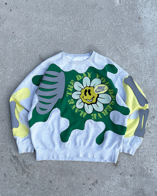 'HAVE THE DAY YOU DESERVE' REFLECTIVE SWEATSHIRT (L)