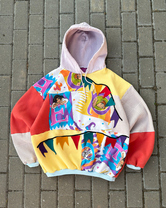 'BELLS OF PARIS' PATCHWORK HOODIE (L)