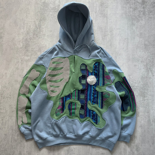 'BONES' REFLECTIVE HOODIE (XL)