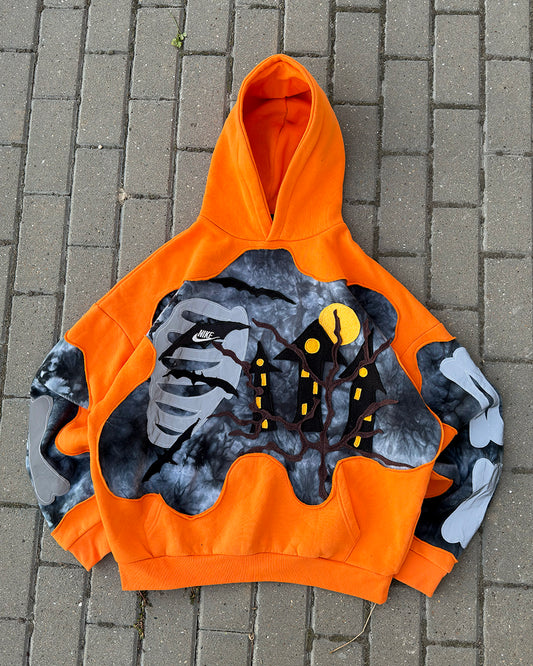 'SPOOKY' REFLECTIVE HOODIE (L, XL)